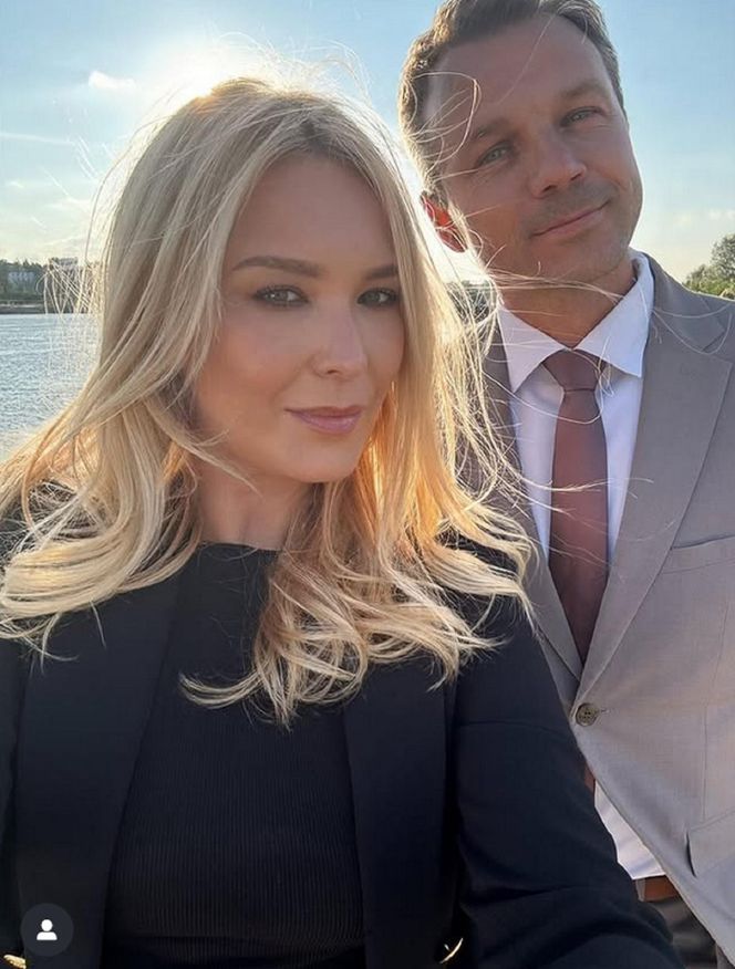 Barwy szczęścia. Karolina (Marta Dąbrowska), Bruno (Lesław Żurek)