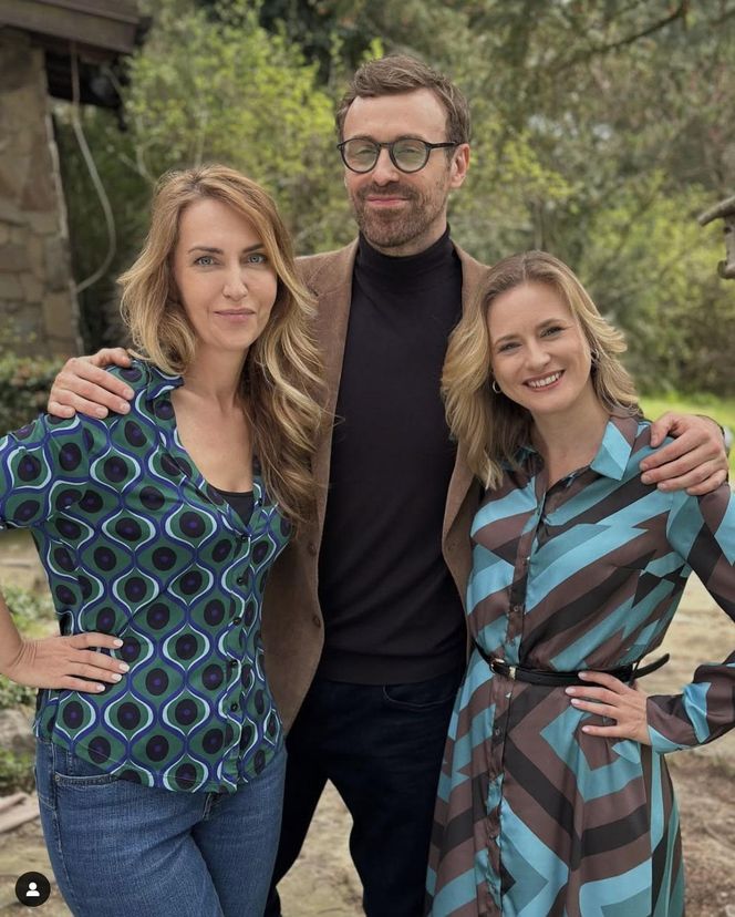 M jak miłość. Julia Malicka (Marta Chodorowska), Hoffman (Mateusz Rusin), Viola (Magdalena Waligórska)