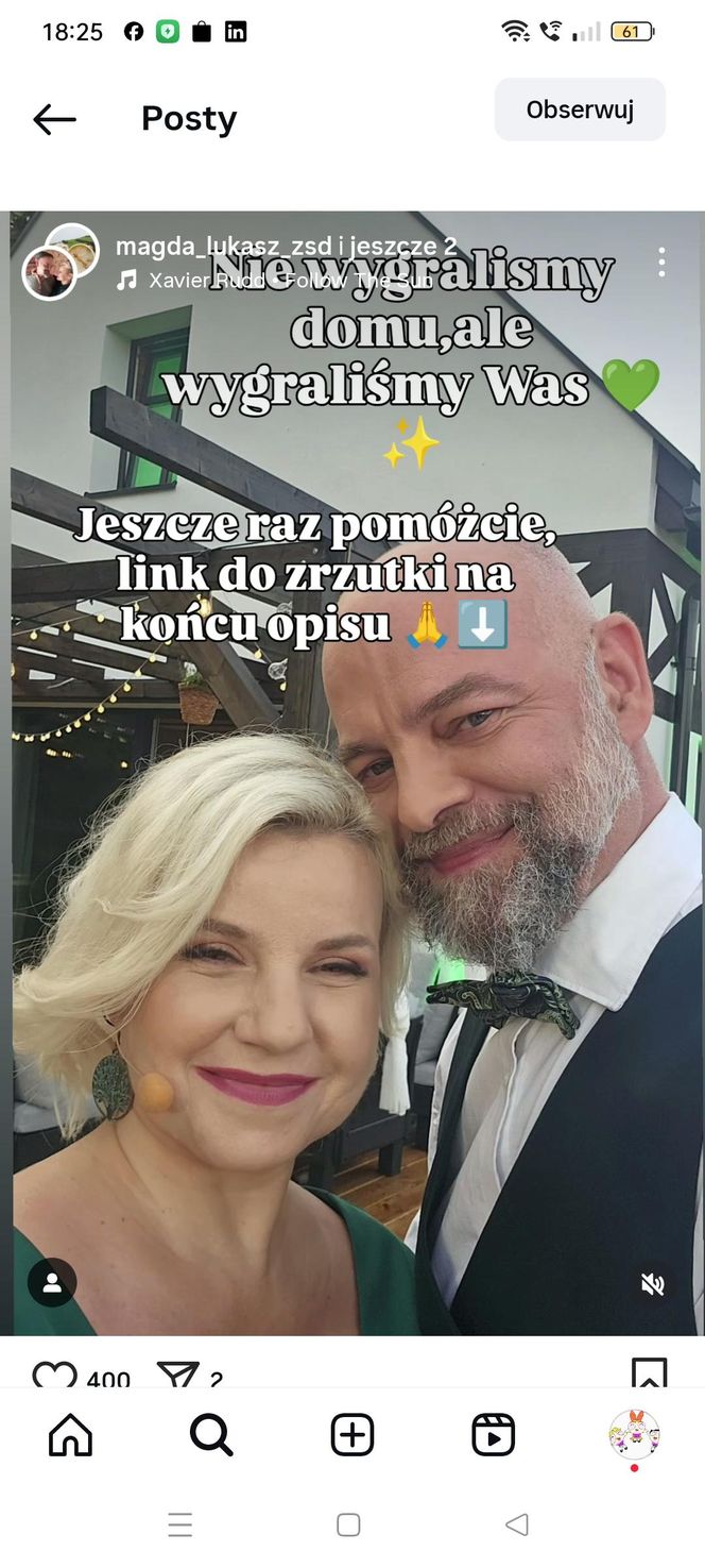 Para ze „Zróbmy sobie dom” nie wygrała finału, ale nie odpuszcza. "Jeśli uważacie, że zasłużyliśmy naszą ciężką pracą"