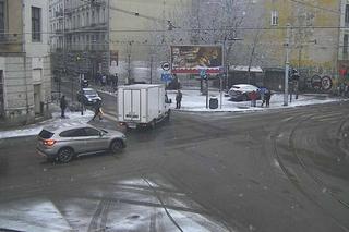 Zima w Łodzi. Spadł pierwszy śnieg