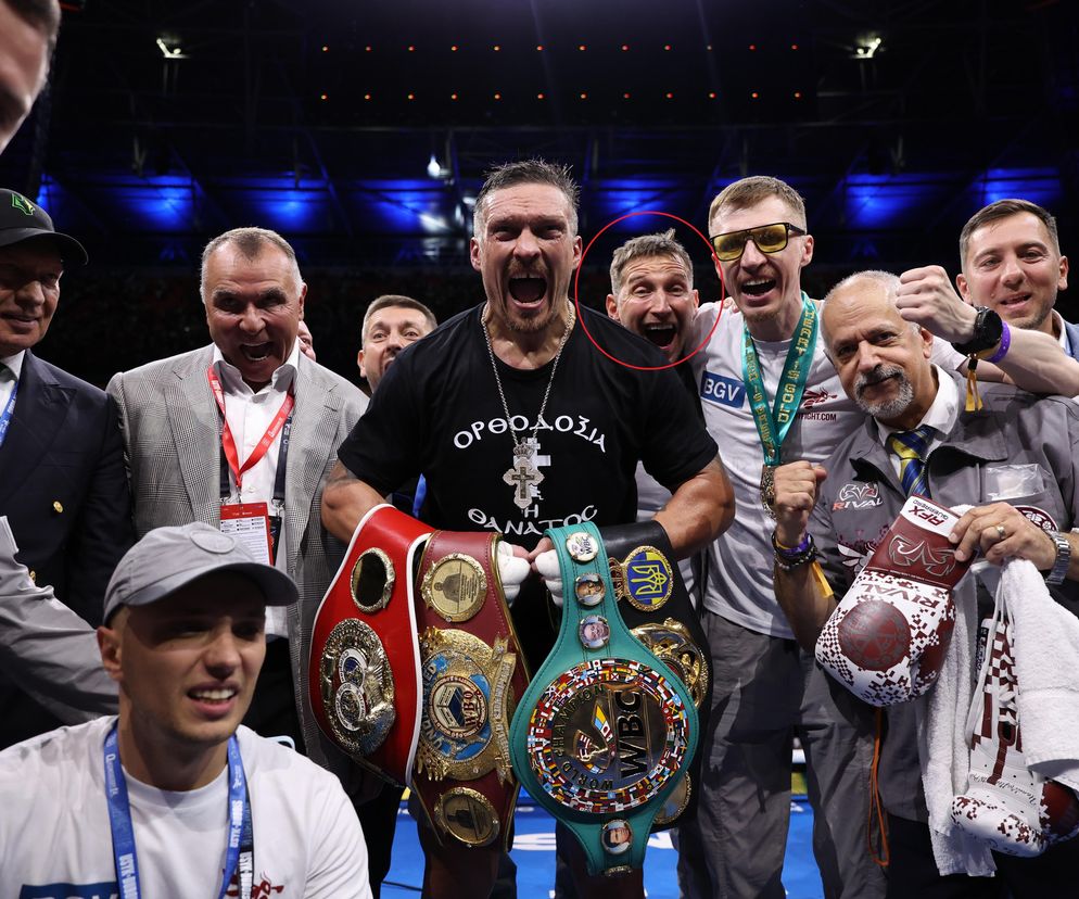 Ołeksandr Usyk i Jakub Chycki
