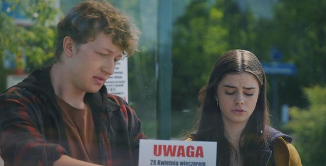 M jak miłość odc. 1878.  Basia (Karina Woźniak), Kacper (Bartosz Ziewiec)