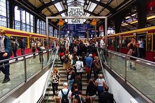 Strajk na kolei w Niemczech sparaliżował komunikację miejską w Berlinie