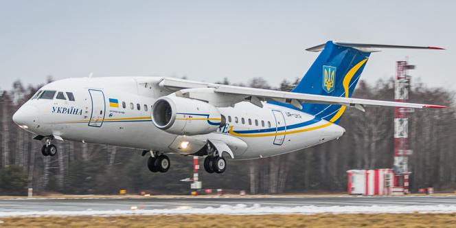 Antonov An-148 z prezydentem Ukrainy na pokładzie