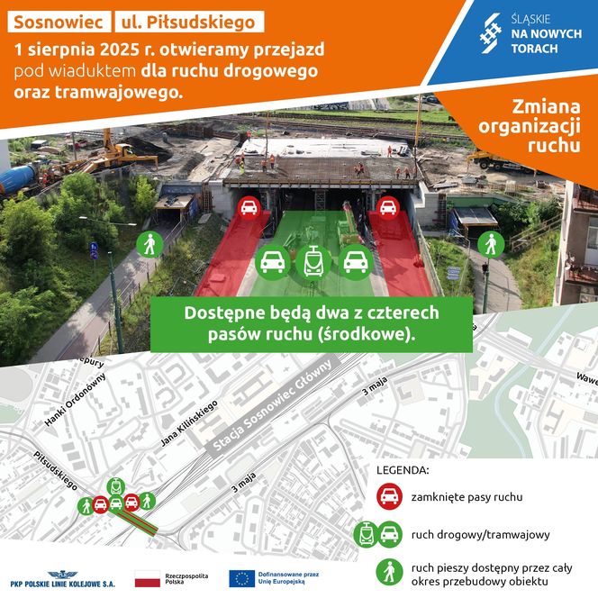 Sosnowiec wiadukt nad ul. Piłsudskiego