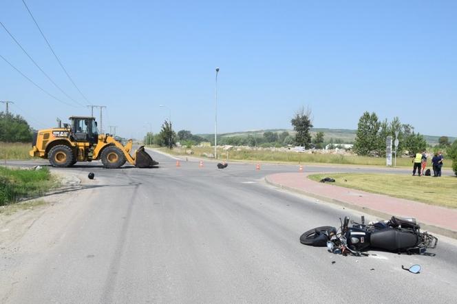 Tragiczny wypadek w rejonie kopalni odkrywkowej. Nie żyje 47-letni motocyklista