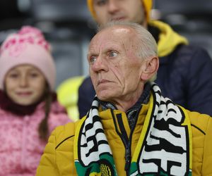 Kibice GKS Katowice na meczu z Piastem Gliwice 8.11.2025