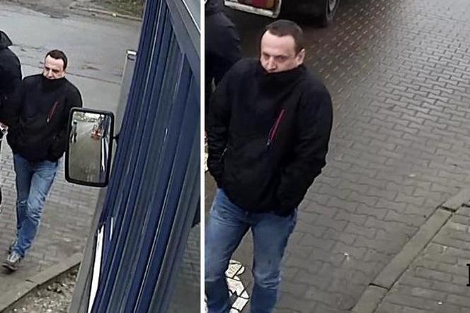 Mężczyzna ze zdjęć poszukiwany jest w związku z kradzieżą samochodu