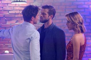 	M jak miłość odc. 1778.  Kama (Michalina Sosna), Marcin (Mikołaj Roznerski), klient Rafalski (Paweł Wolsztyński)