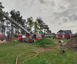 Pożar stolarni pod Nasielskiem