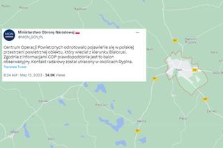 Obiekt z Białorusi nad Polską. WOT przeszukuje okolice Rypina 