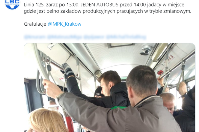 Koronawirus w Krakowie: ogromny ścisk w autobusie. Co na to miejscy urzędnicy?