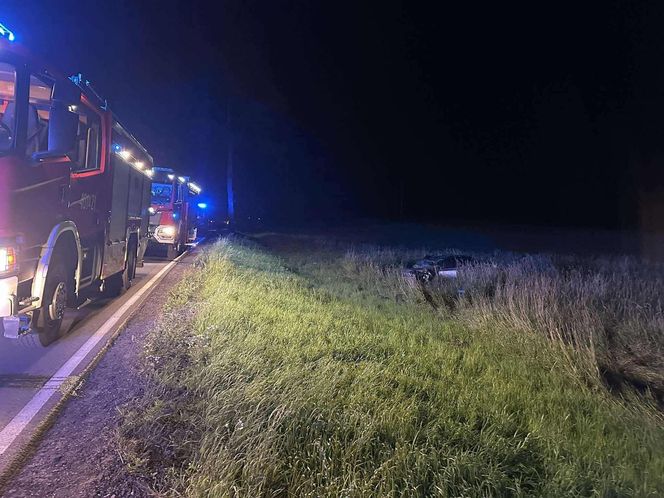 Śmiertelny wypadek pod Bartoszycami. Nie żyją 2-letnie dziecko i 37-latek