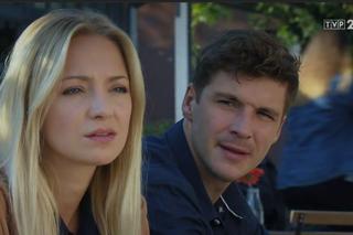 M jak miłość odc. 1415. Joasia (Barbara Kurdej-Szatan), Marcin (Mikołaj Roznerski)