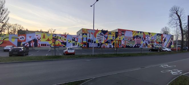 Mural przy tarnogórskim centrum przesiadkowym już gotowy