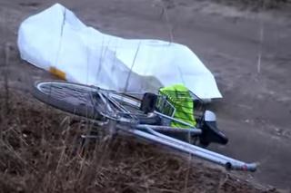 Rower rozłożył się pod panią Zofią