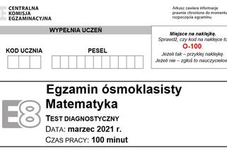  Próbny egzamin ósmoklasisty 2021 - MATEMATYKA 18.03.2021: ARKUSZE CKE [ODPOWIEDZI, ZADANIA]