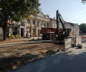 Remont ul. Piłsudskiego w Siedlcach, natrafiono na ciekawe znalezisko