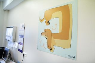 Grafiki z liceum plastycznego w grudziądzkim szpitalu