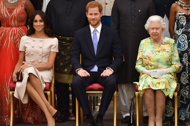 Meghan Markle, książę Harry, królowa Elżbieta