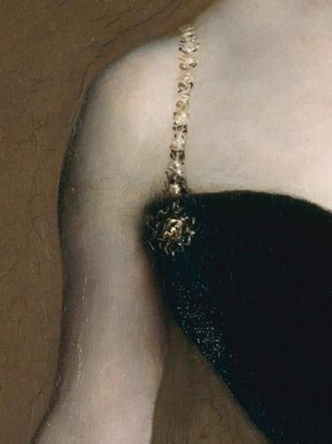 Fragment obrazu "Portret Madame X", John Singer Sargent 