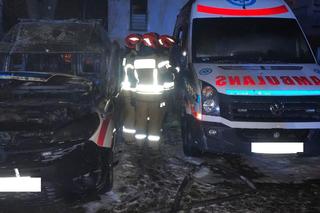 Pożar karetek w Grójcu