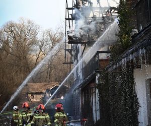 Pożar kultowej bieszczadzkiej restauracji Wilcza Jama