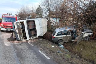 Groźne zdarzenie drogowe w miejscowości Modryniec