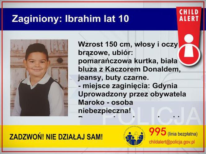 Child Alert: Marokańczyk uprowadził 10-latka. Jest niebezpieczny!