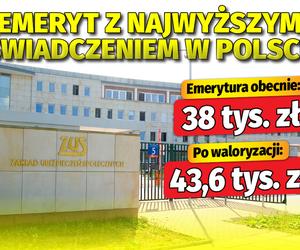 Waloryzacja najwyższych emerytury w Polsce