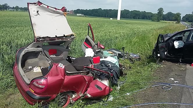 Koszmarny wypadek w Głuchowie pod Toruniem - dwie ofiary śmiertelne, w tym 7-latka