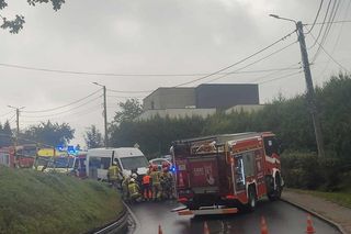 Poważny wypadek w Łaziskach Górnych. Lądował LPR