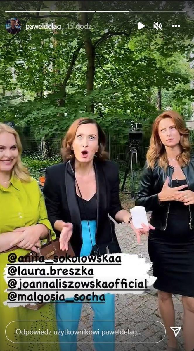 Przyjaciółki 20 sezon na planie: Anka (Magdalena Stużyńska), Zuza (Anita Sokołowska), Marta (Laura Breszka)