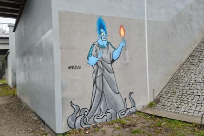 Hades nowym muralem Kawu w Poznaniu