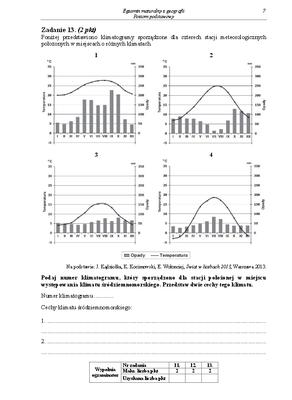 Arkusz geografia podstwowy matura 2014