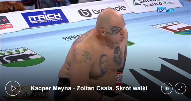 Skrót walki Kacper Meyna - Zoltan Csala