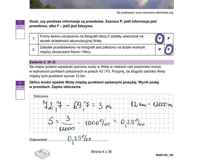 Matura próbna 2024 - geografia