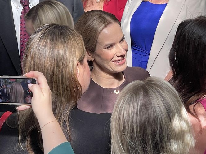 Pierwsza dama Marta Nawrocka w Pierożku na Greenpoincie