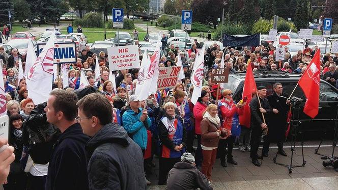 Protest nauczycieli we Wrocławiu