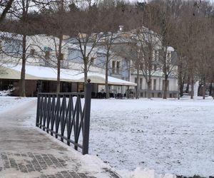 Nałęczów - Park Zdrojowy zimą