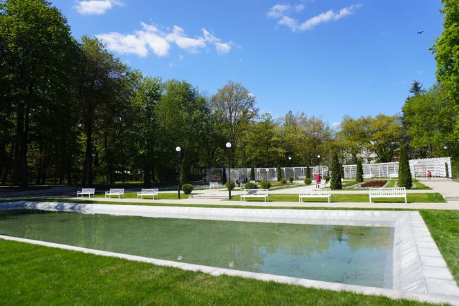 Różanka w Parku Planty po remoncie