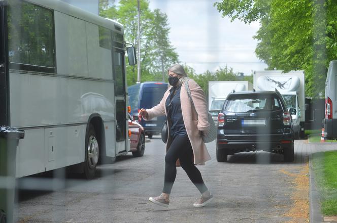 Aktorzy na planie "Barwy szczęścia " 