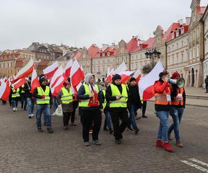 Protest rolników 20 marca w Lublinie. Przeszli ulicami miasta pod LUW