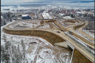 Budowa zakopianki Rdzawka - Nowy Targ  