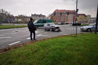 Wypadek na placu Poznańskim w Bydgoszczy