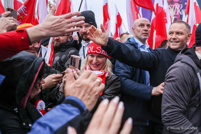 Karol Nawrocki na Marszu 2025