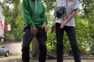 M jak miłość. Ala (Alicja Ostolska), Mateusz (Krystian Domagała) na planie 