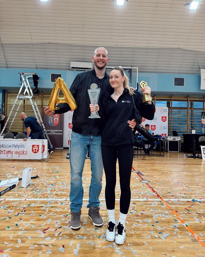 Bartosz Kurek z żoną Anną