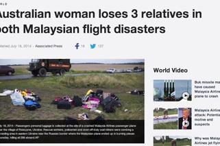 Australijskie rodzeństwo straciło krewnych w OBU KATASTROFACH malezyjskich samolotów