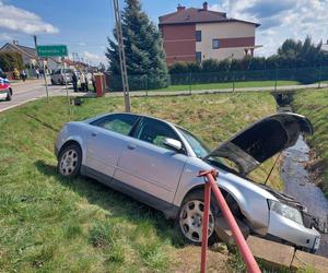 PILNE! Wypadek w Tychowie Starym. Poszkodowany kierowca Audi 